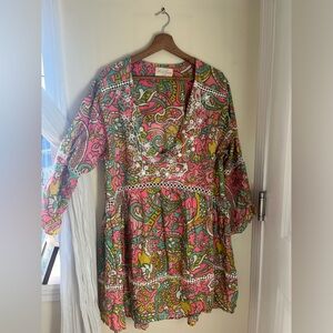 Miss June Floral / Geometric Patterned Dress